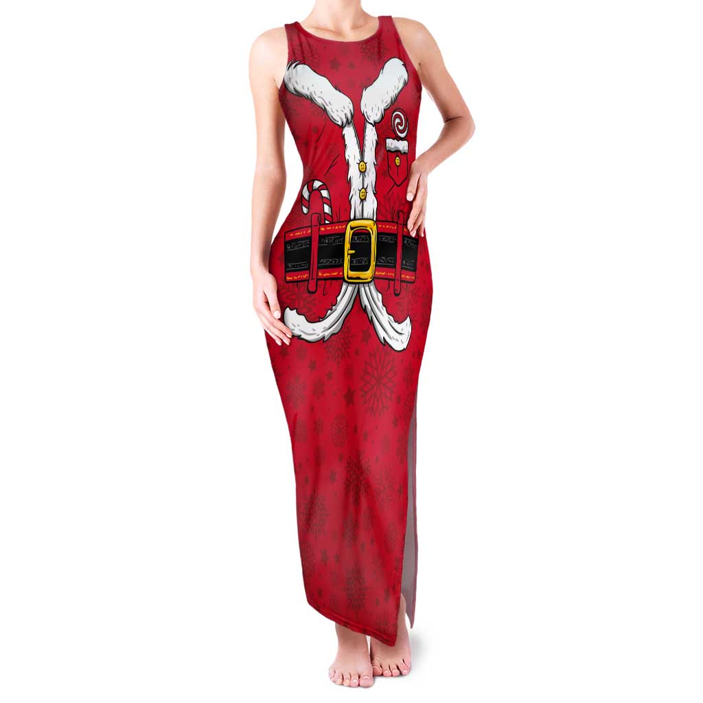 Personalized Santa Costume Tank Maxi Dress Funny Christmas - Wonder Print Shop