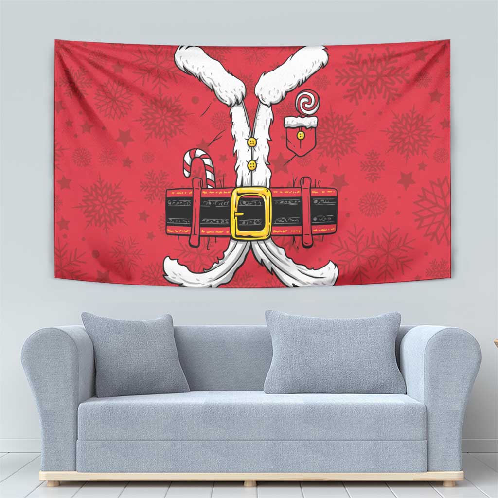 Santa Costume Tapestry Funny Christmas - Wonder Print Shop