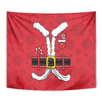 Santa Costume Tapestry Funny Christmas - Wonder Print Shop
