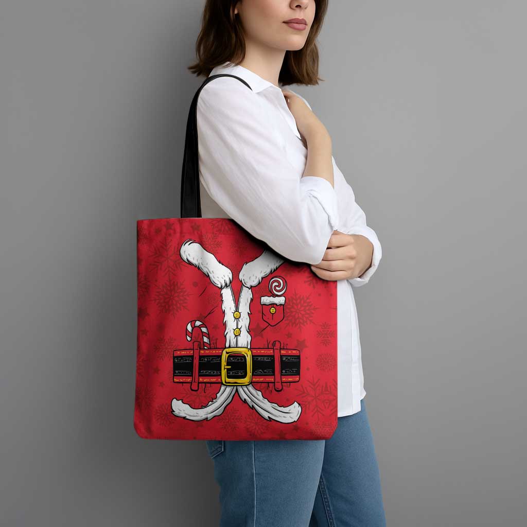 Santa Costume Tote Bag Funny Christmas - Wonder Print Shop