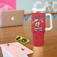 Personalized Santa Costume Tumbler With Handle Funny Christmas - Wonder Print Shop