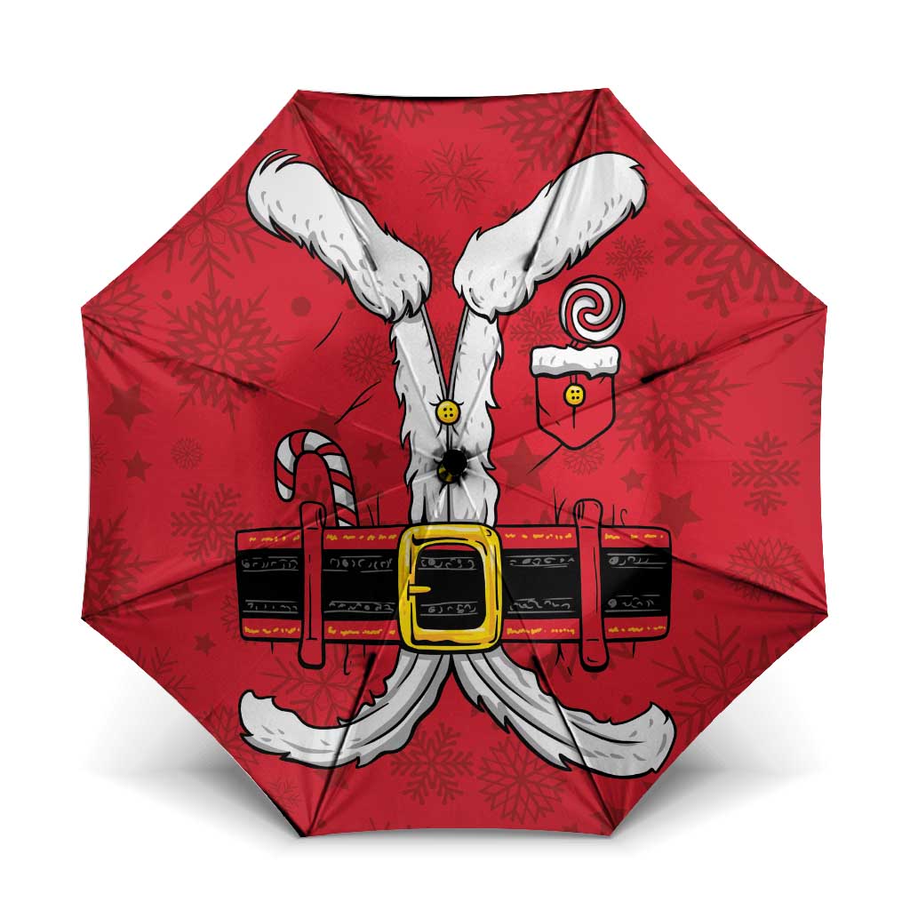 Santa Costume Umbrella Funny Christmas - Wonder Print Shop