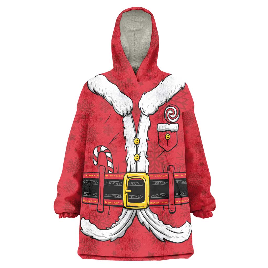 Personalized Santa Costume Wearable Blanket Hoodie Funny Christmas - Wonder Print Shop