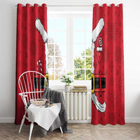 Santa Costume Window Curtain Funny Christmas - Wonder Print Shop