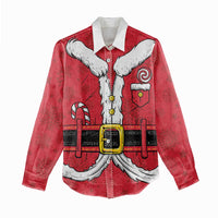 Personalized Santa Costume Women Casual Shirt Funny Christmas - Wonder Print Shop