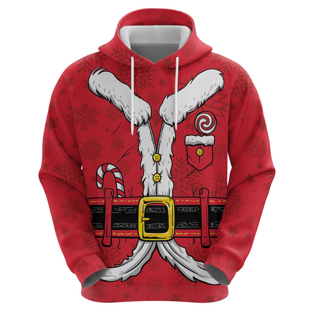 Personalized Santa Costume Zip Hoodie Funny Christmas - Wonder Print Shop