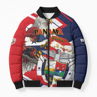 Panama Fiestas Patrias Bomber Puffer Jacket Pro Mundi Beneficio - Wonder Print Shop