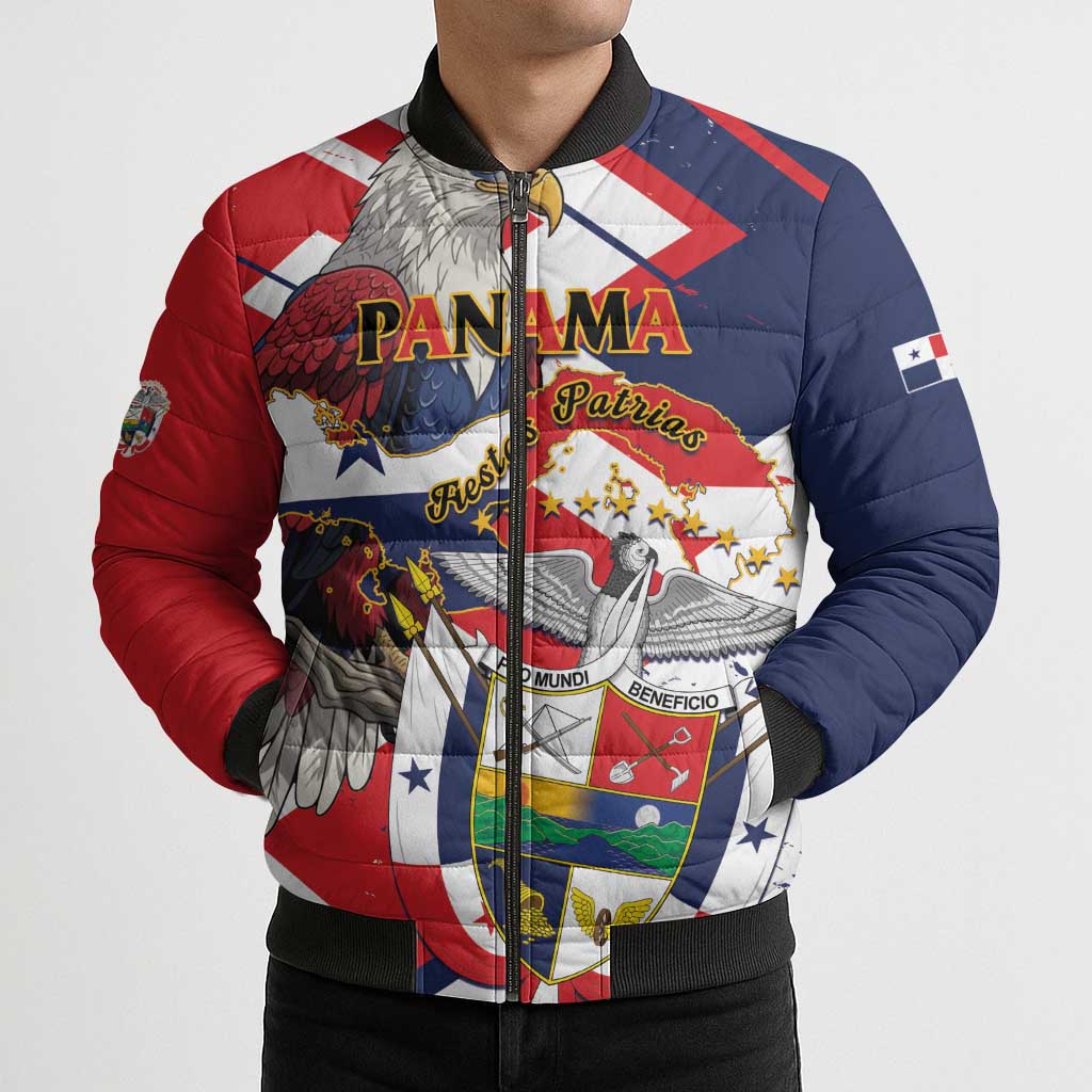 Panama Fiestas Patrias Bomber Puffer Jacket Pro Mundi Beneficio - Wonder Print Shop