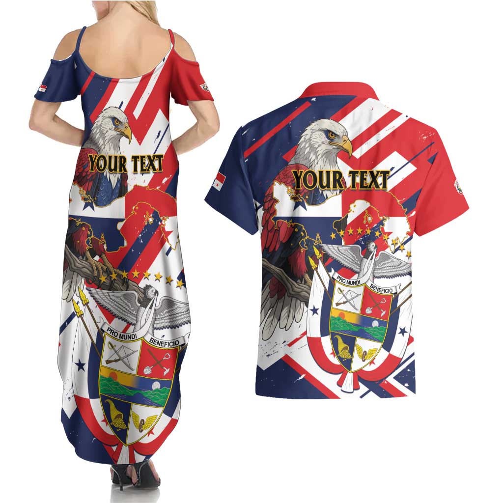 Panama Fiestas Patrias Couples Matching Summer Maxi Dress and Hawaiian Shirt Pro Mundi Beneficio - Wonder Print Shop