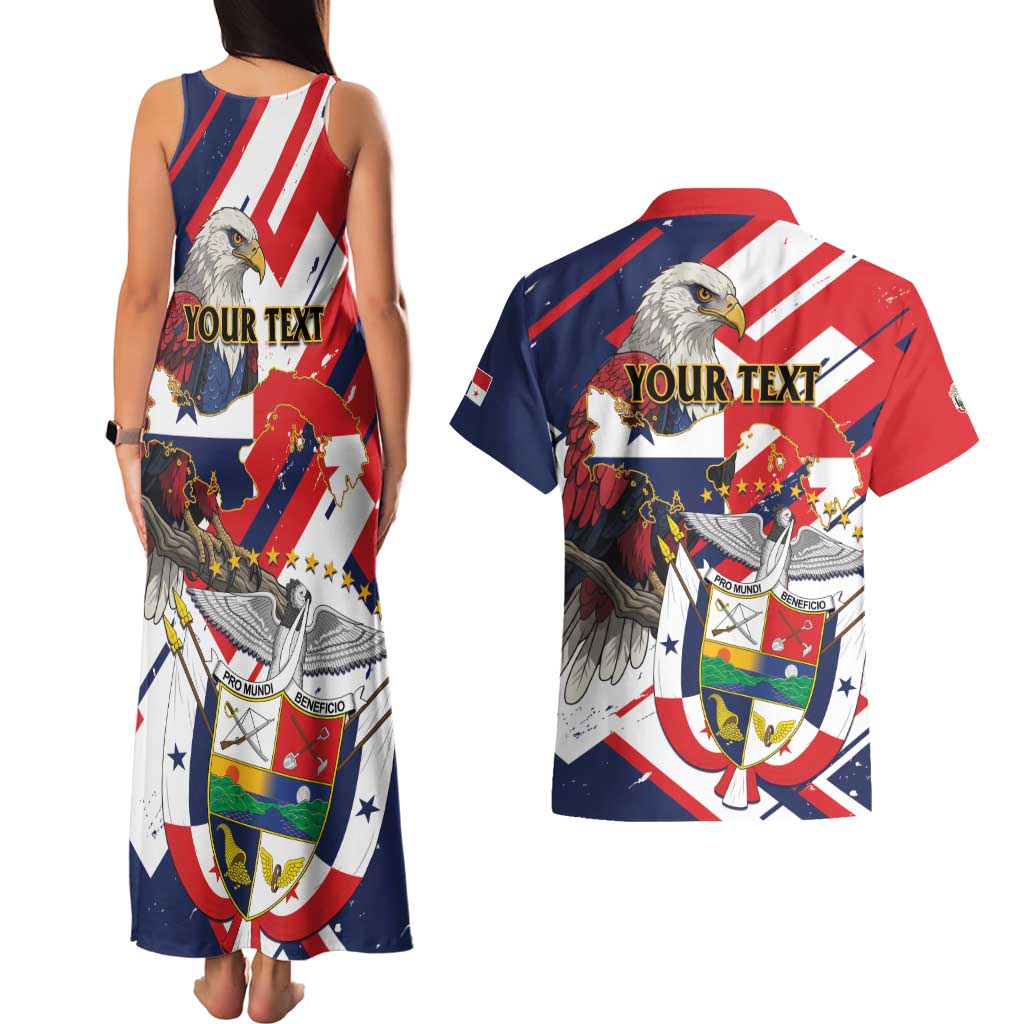 Panama Fiestas Patrias Couples Matching Tank Maxi Dress and Hawaiian Shirt Pro Mundi Beneficio - Wonder Print Shop