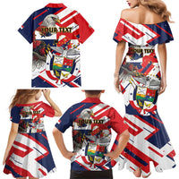 Panama Fiestas Patrias Family Matching Mermaid Dress and Hawaiian Shirt Pro Mundi Beneficio - Wonder Print Shop