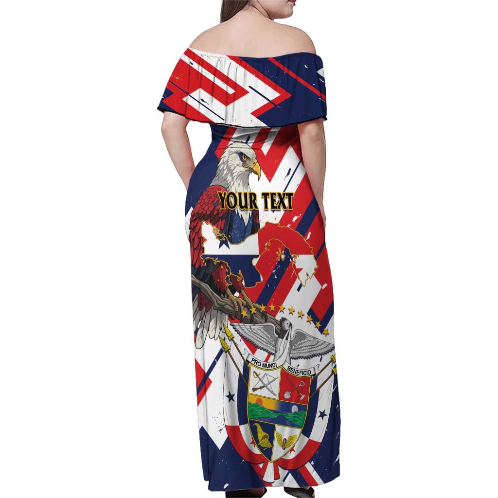 Panama Fiestas Patrias Family Matching Off Shoulder Maxi Dress and Hawaiian Shirt Pro Mundi Beneficio - Wonder Print Shop