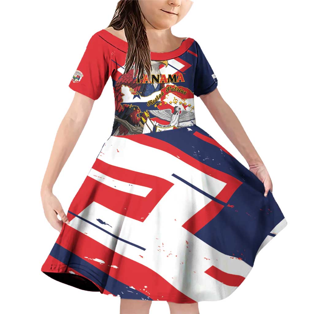 Panama Fiestas Patrias Family Matching Off Shoulder Short Dress and Hawaiian Shirt Pro Mundi Beneficio - Wonder Print Shop