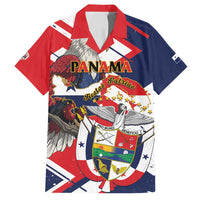 Panama Fiestas Patrias Family Matching Off Shoulder Short Dress and Hawaiian Shirt Pro Mundi Beneficio - Wonder Print Shop