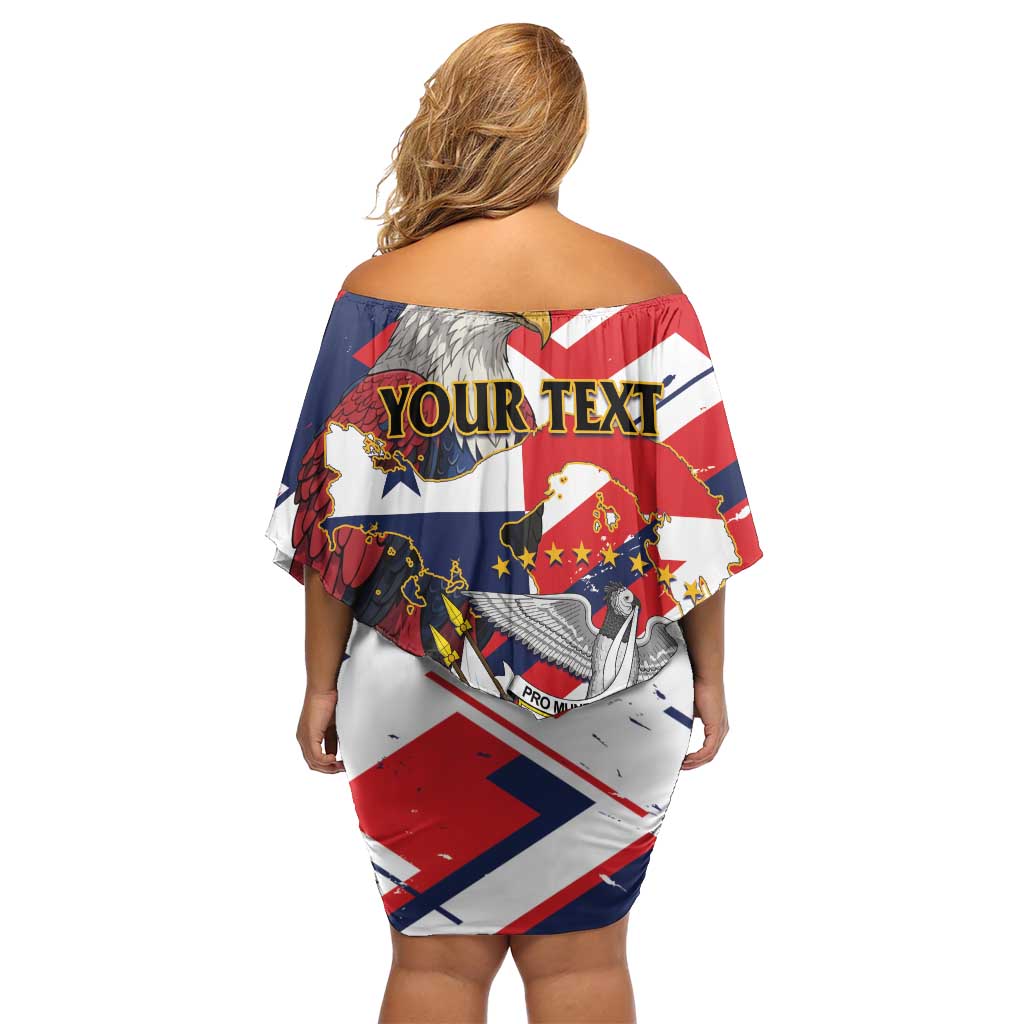 Panama Fiestas Patrias Family Matching Off Shoulder Short Dress and Hawaiian Shirt Pro Mundi Beneficio - Wonder Print Shop