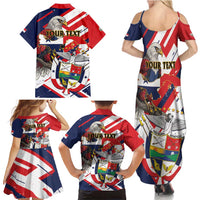 Panama Fiestas Patrias Family Matching Summer Maxi Dress and Hawaiian Shirt Pro Mundi Beneficio - Wonder Print Shop