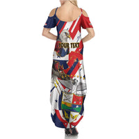 Panama Fiestas Patrias Family Matching Summer Maxi Dress and Hawaiian Shirt Pro Mundi Beneficio - Wonder Print Shop