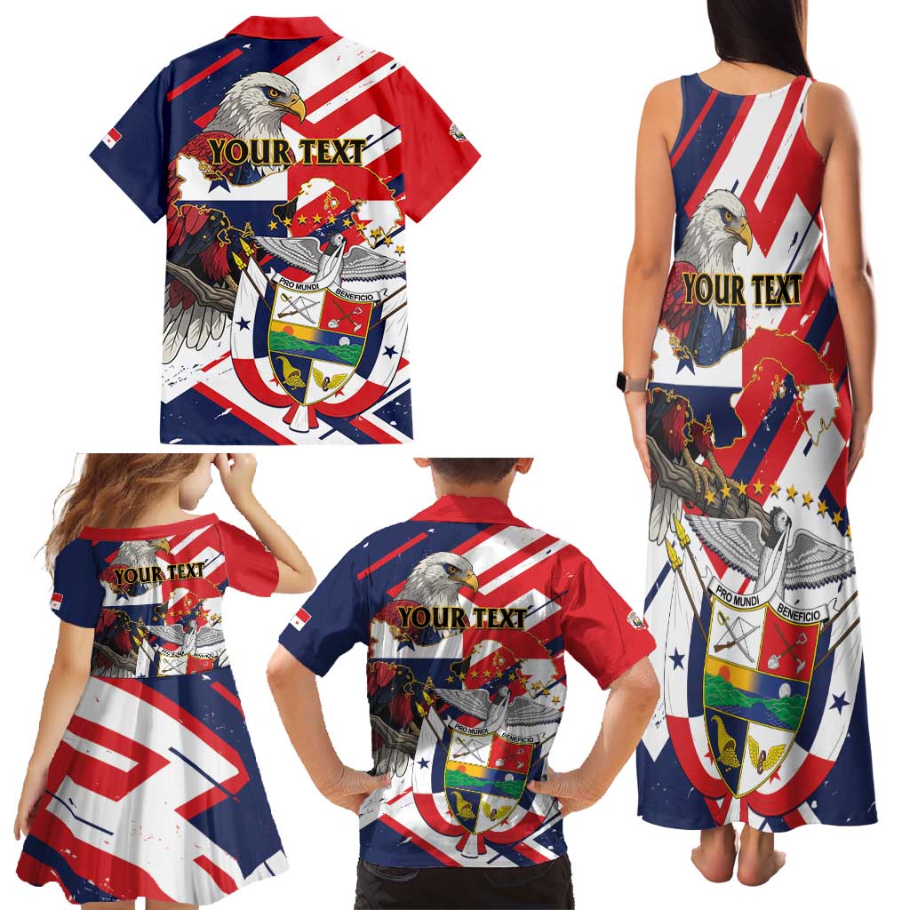 Panama Fiestas Patrias Family Matching Tank Maxi Dress and Hawaiian Shirt Pro Mundi Beneficio - Wonder Print Shop
