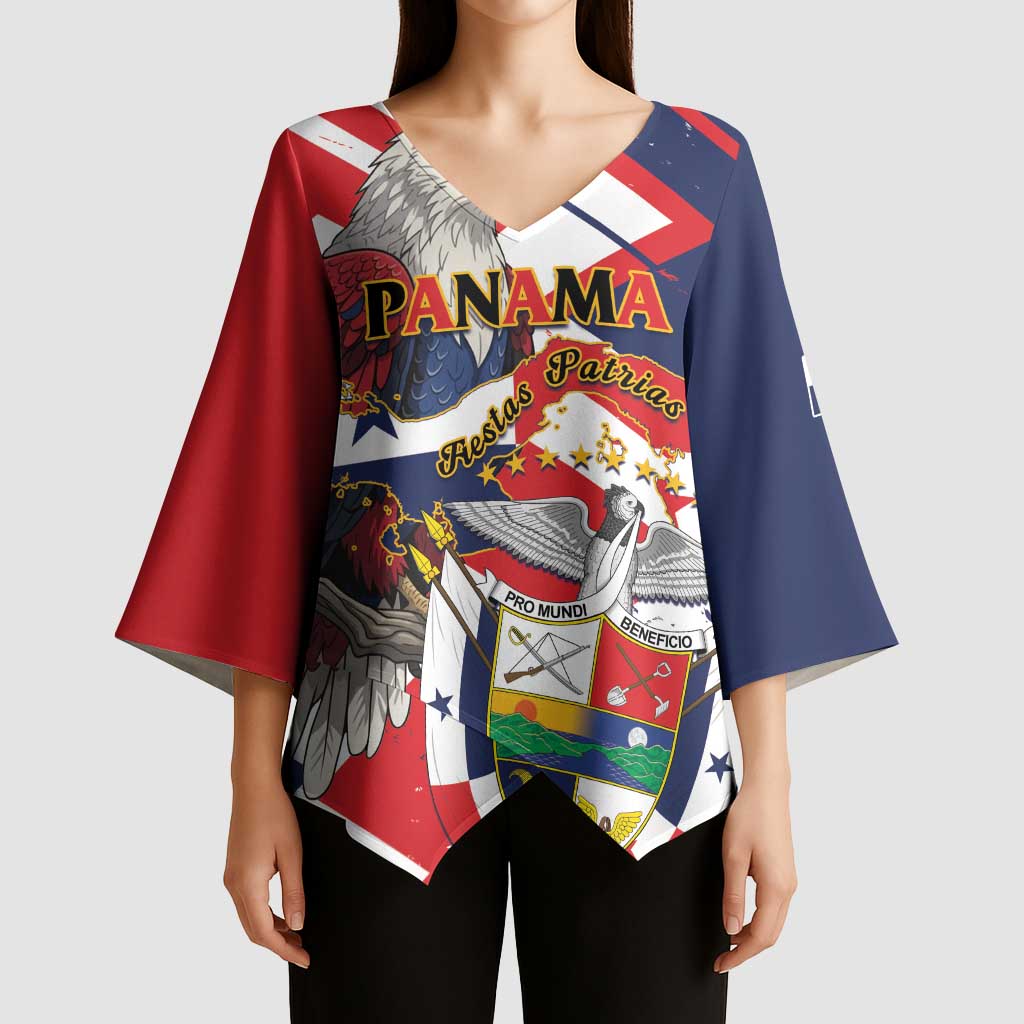 Panama Fiestas Patrias Kimono Sleeve Blouse Pro Mundi Beneficio - Wonder Print Shop
