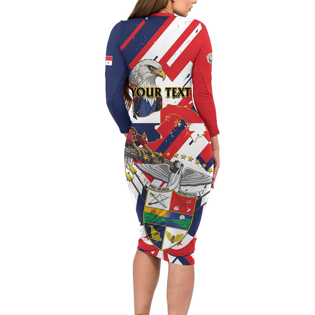 Panama Fiestas Patrias Long Sleeve Bodycon Dress Pro Mundi Beneficio - Wonder Print Shop