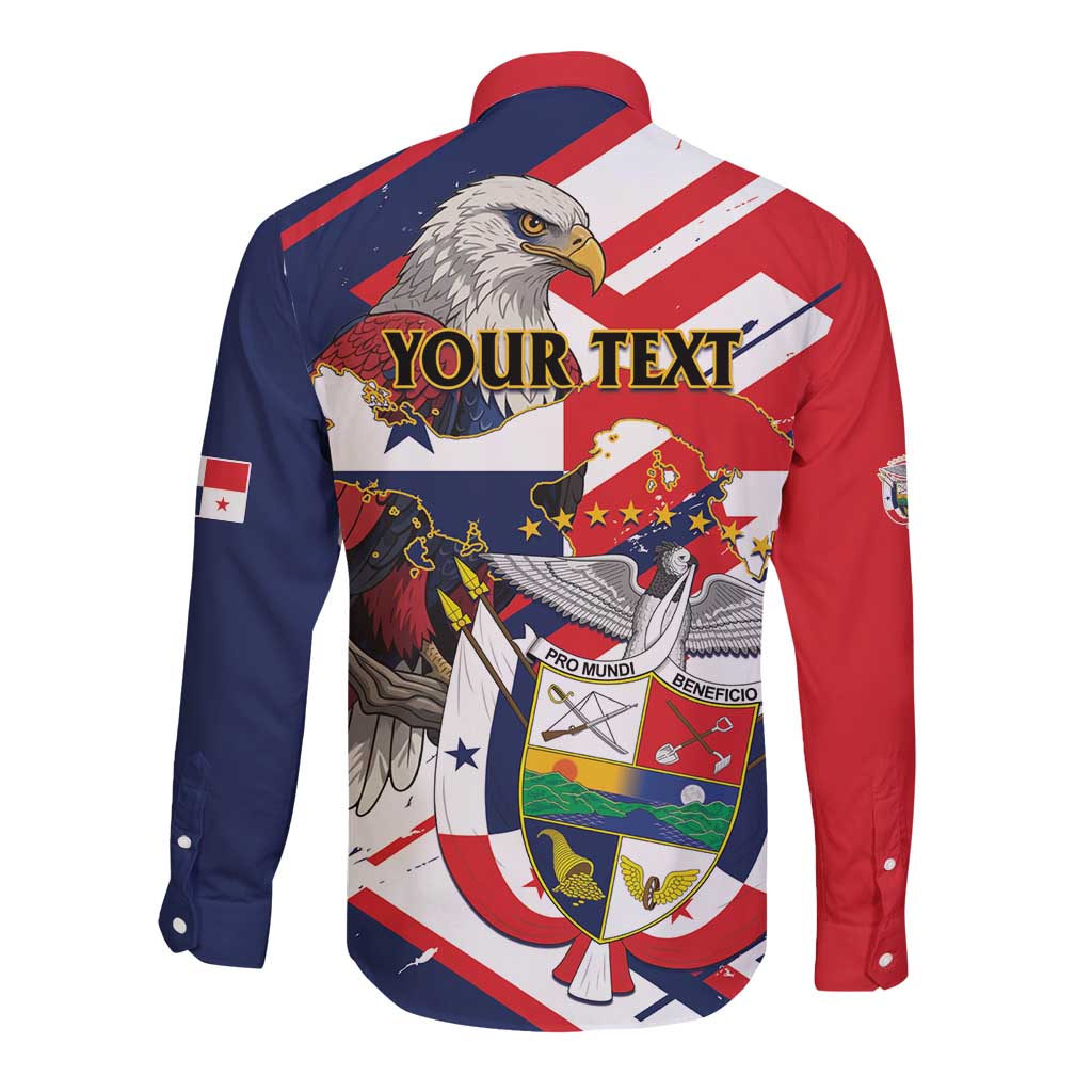 Panama Fiestas Patrias Long Sleeve Button Shirt Pro Mundi Beneficio - Wonder Print Shop