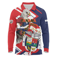 Panama Fiestas Patrias Long Sleeve Polo Shirt Pro Mundi Beneficio - Wonder Print Shop