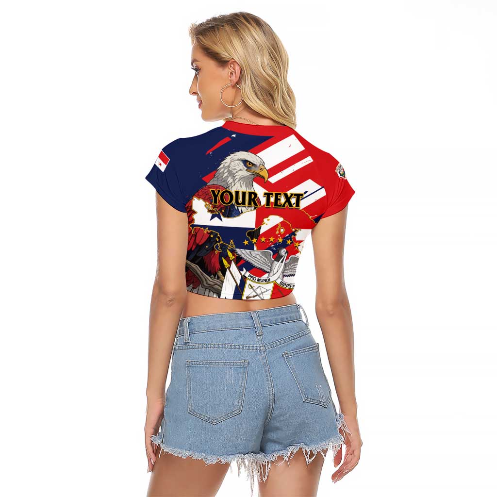 Panama Fiestas Patrias Raglan Cropped T Shirt Pro Mundi Beneficio - Wonder Print Shop