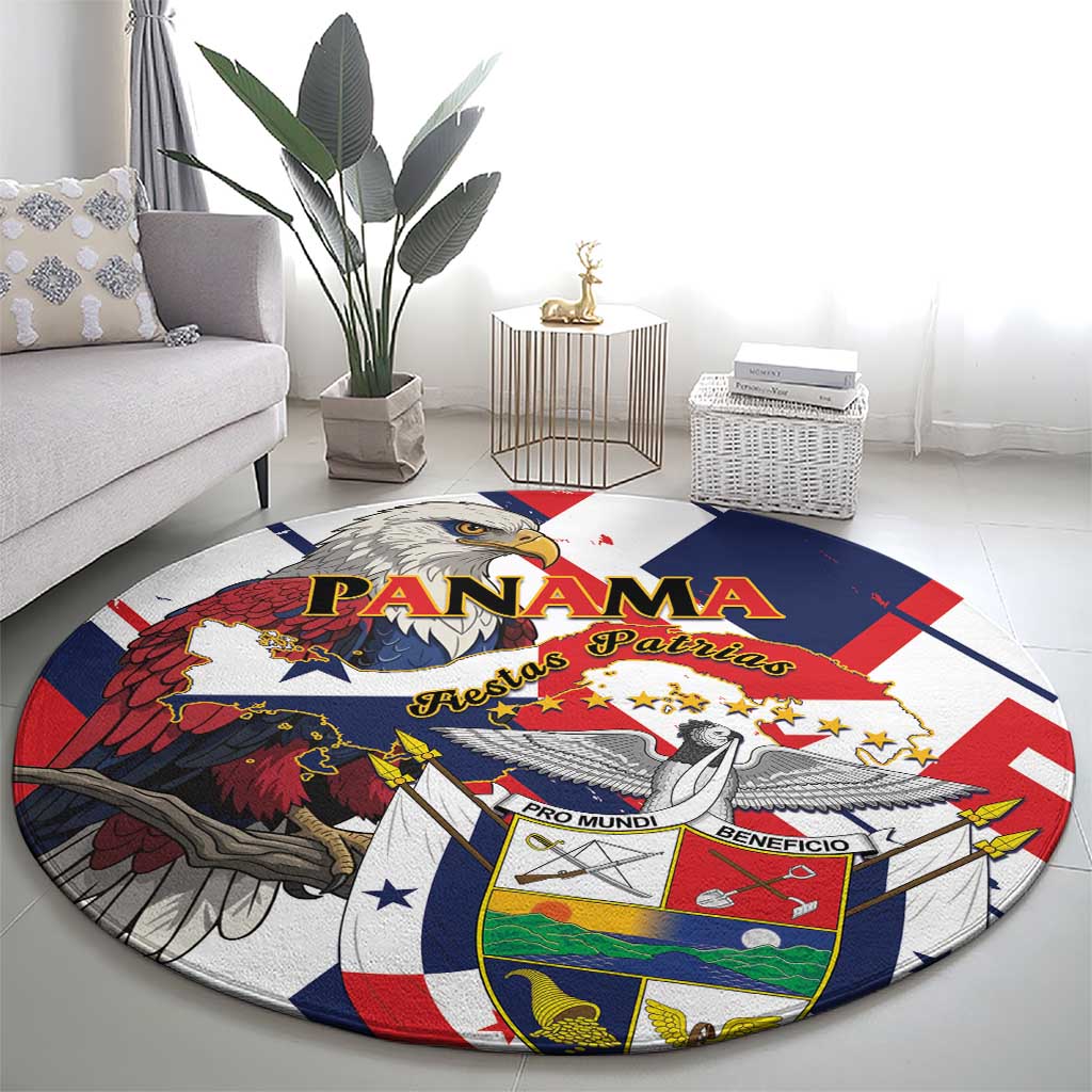 Panama Fiestas Patrias Round Carpet Pro Mundi Beneficio - Wonder Print Shop