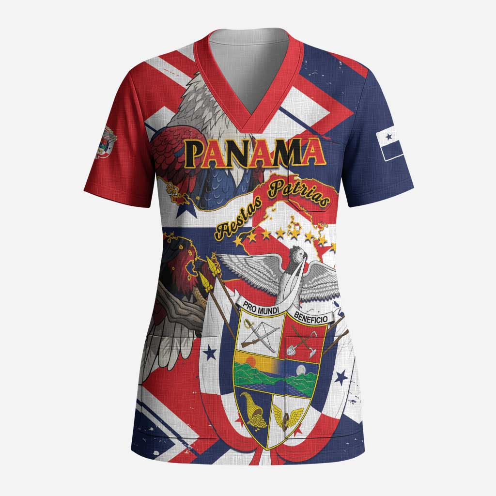 Panama Fiestas Patrias Scrub Top Pro Mundi Beneficio - Wonder Print Shop