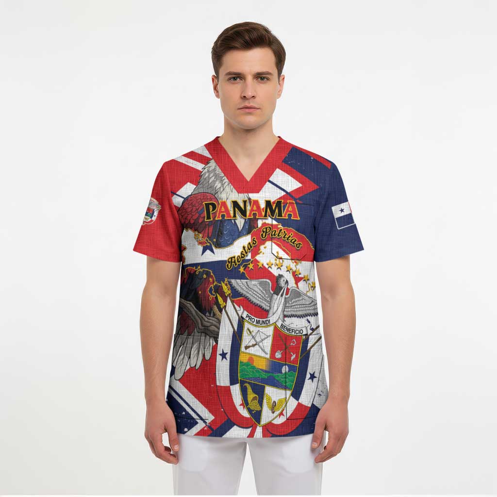 Panama Fiestas Patrias Scrub Top Pro Mundi Beneficio - Wonder Print Shop