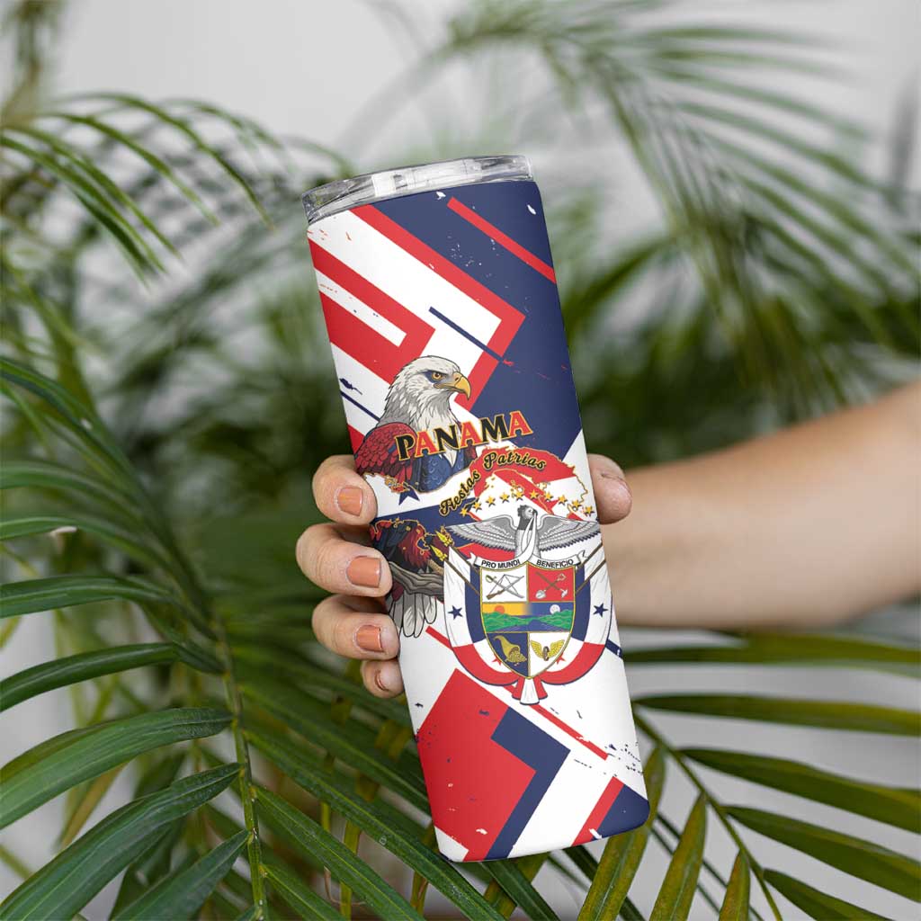 Panama Fiestas Patrias Skinny Tumbler Pro Mundi Beneficio - Wonder Print Shop