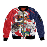 Panama Fiestas Patrias Sleeve Zip Bomber Jacket Pro Mundi Beneficio - Wonder Print Shop