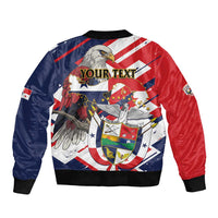 Panama Fiestas Patrias Sleeve Zip Bomber Jacket Pro Mundi Beneficio - Wonder Print Shop