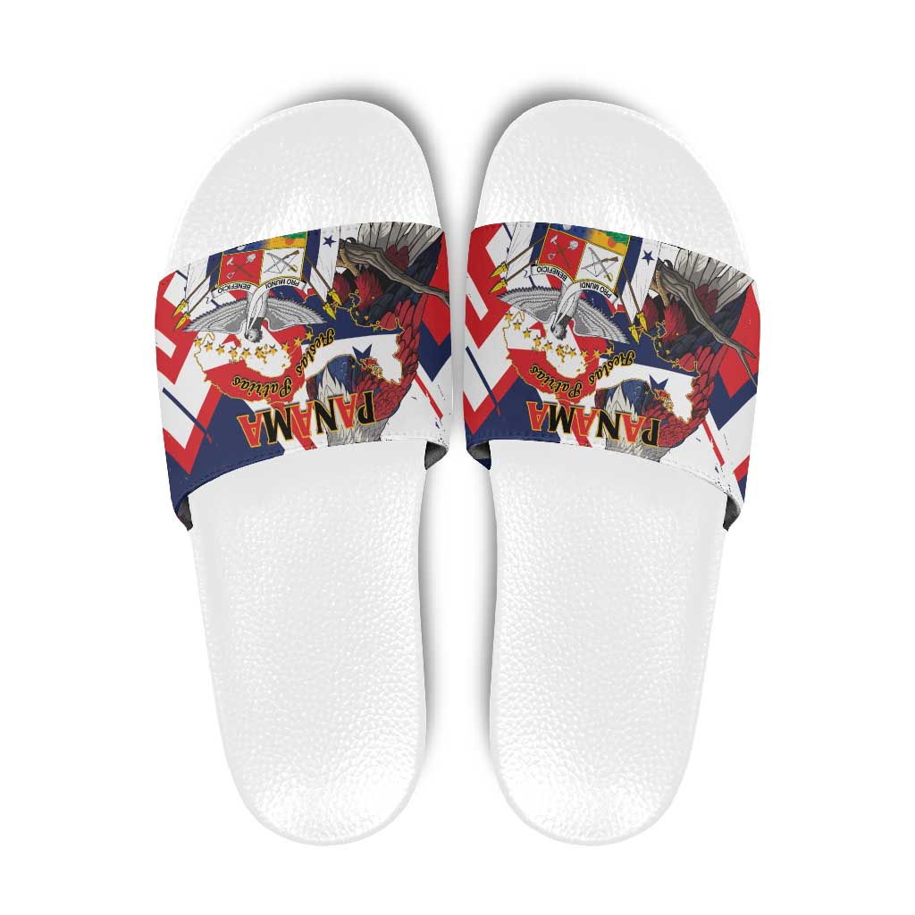 Panama Fiestas Patrias Slide Sandals Pro Mundi Beneficio - Wonder Print Shop