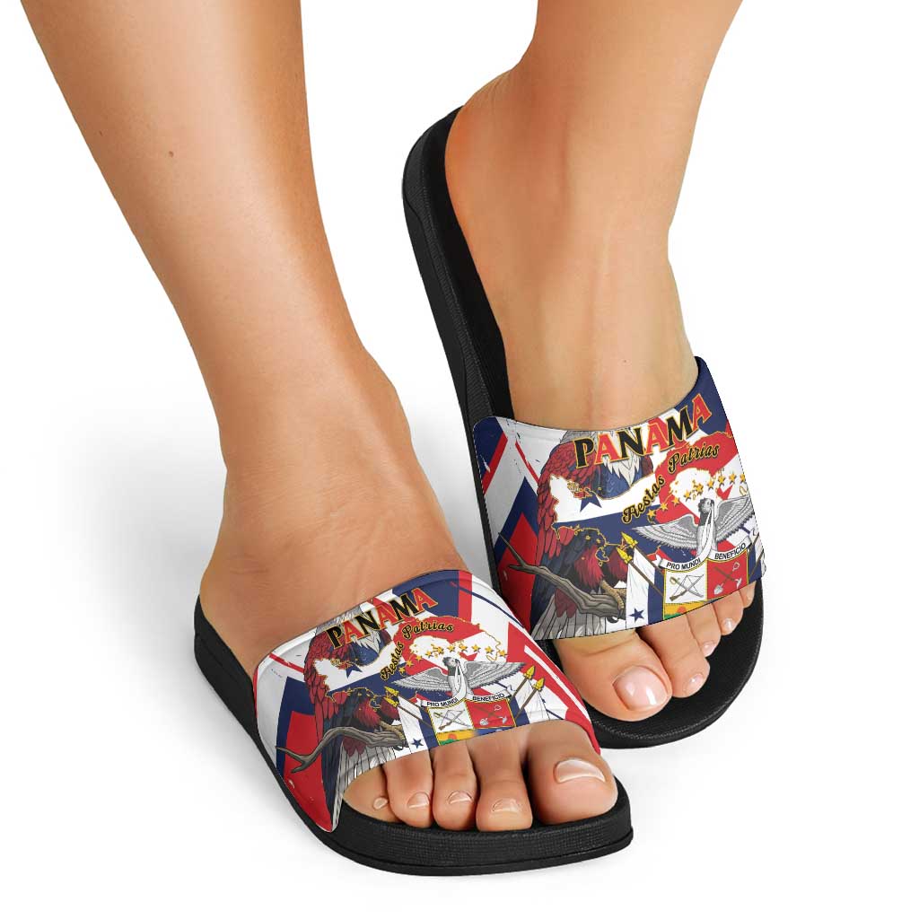 Panama Fiestas Patrias Slide Sandals Pro Mundi Beneficio - Wonder Print Shop