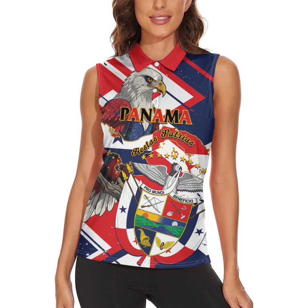 Panama Fiestas Patrias Women Sleeveless Polo Shirt Pro Mundi Beneficio - Wonder Print Shop
