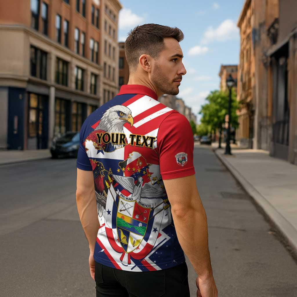 Panama Fiestas Patrias Zipper Polo Shirt Pro Mundi Beneficio - Wonder Print Shop