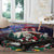 USA Christmas Round Carpet Santa Claus With Eagle