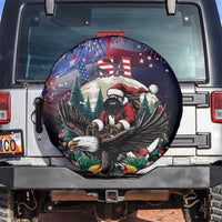 USA Christmas Spare Tire Cover Santa Claus With Eagle - Wonder Print Shop