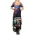 Personalized USA Christmas Summer Maxi Dress Santa Claus With Eagle - Wonder Print Shop