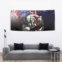 USA Christmas Tapestry Santa Claus With Eagle - Wonder Print Shop