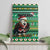 Nigeria Christmas Canvas Wall Art Eagle Santa African Pattern - Wonder Print Shop