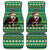 Nigeria Christmas Car Mats Eagle Santa African Pattern - Wonder Print Shop