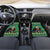 Nigeria Christmas Car Mats Eagle Santa African Pattern - Wonder Print Shop