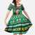 Nigeria Christmas Family Matching Off Shoulder Maxi Dress and Hawaiian Shirt Eagle Santa African Pattern - Wonder Print Shop