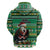 Nigeria Christmas Hoodie Eagle Santa African Pattern - Wonder Print Shop