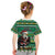 Nigeria Christmas Kid T Shirt Eagle Santa African Pattern - Wonder Print Shop