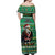 Nigeria Christmas Off Shoulder Maxi Dress Eagle Santa African Pattern - Wonder Print Shop