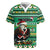 Nigeria Christmas Rugby Jersey Eagle Santa African Pattern - Wonder Print Shop