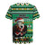 Nigeria Christmas Rugby Jersey Eagle Santa African Pattern - Wonder Print Shop
